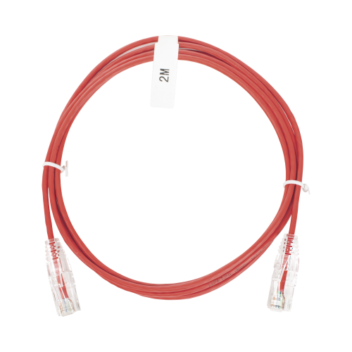 LINKEDPRO BY EPCOM LP-UT6-200-RD-28 Cable de Parcheo Slim UTP Cat6 – 2 m Rojo Diámetro Reducido (28 AWG)