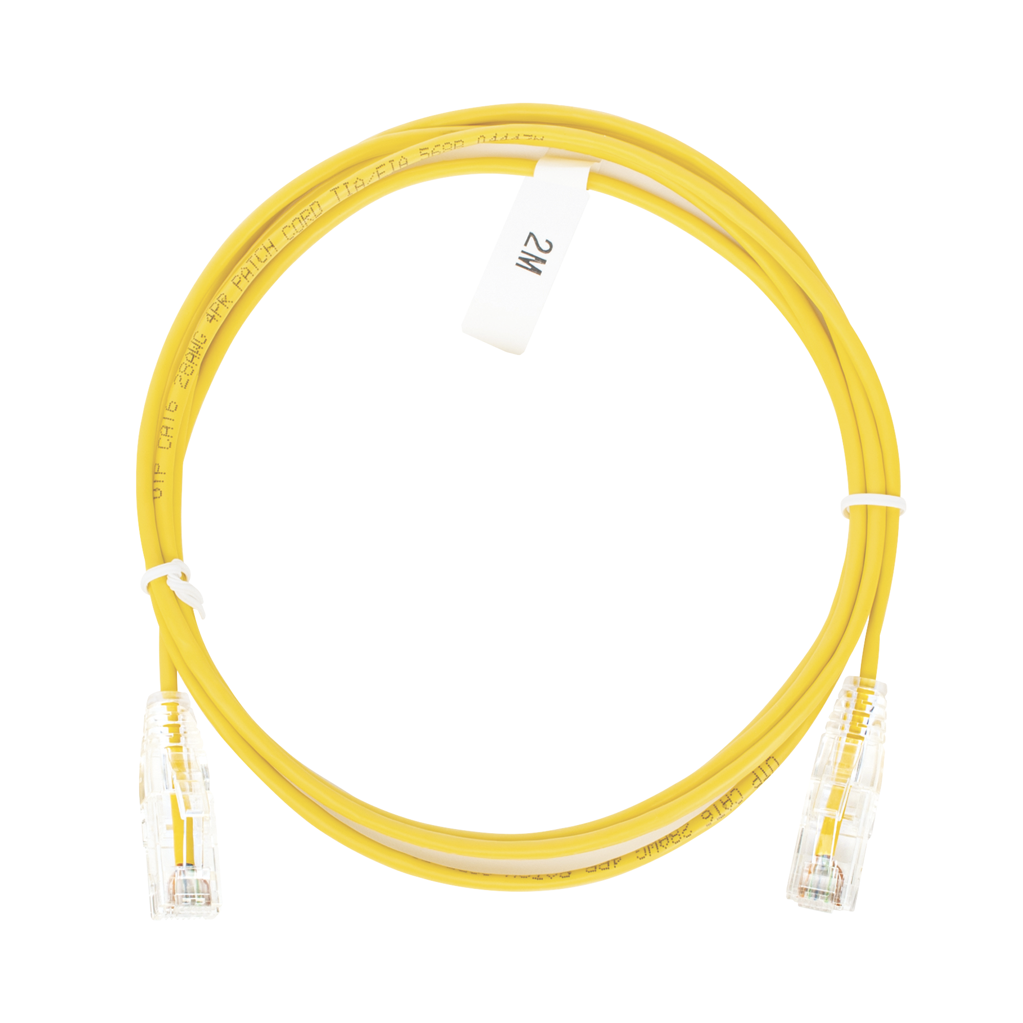LINKEDPRO BY EPCOM LP-UT6-200-YE-28 Cable de Parcheo Slim UTP Cat6 – 2 m Amarillo Diámetro Reducido (28 AWG)