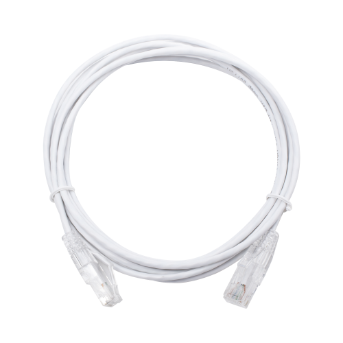 LINKEDPRO BY EPCOM LP-UT6-300-WH28 Cable de Parcheo Slim UTP Cat6 – 3 m Blanco Diámetro Reducido (28 AWG)