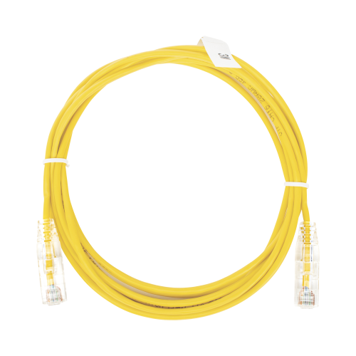 LINKEDPRO BY EPCOM LP-UT6-300-YE-28 Cable de Parcheo Slim UTP Cat6 – 3 m Amarillo Diámetro Reducido (28 AWG)