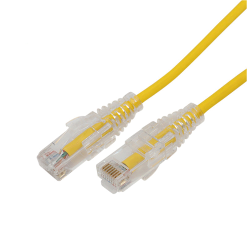 LINKEDPRO BY EPCOM LP-UT6A-1000-YE28 Cable de Parcheo Slim UTP Cat6A – 10 m Amarillo, Diámetro Reducido (28 AWG)