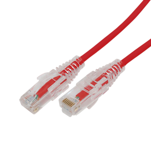 LINKEDPRO BY EPCOM LP-UT6A-500-RD-28 Cable de Parcheo Slim UTP Cat6A – 5 m Rojo, Diámetro Reducido (28 AWG