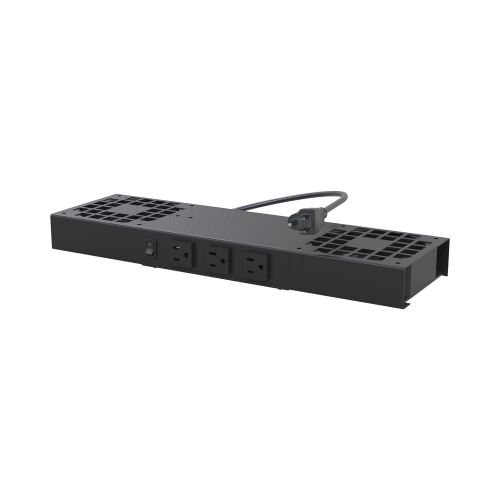 LINKEDPRO BY EPCOM LP-VENT-02V2 Kit de 2 Ventiladores (12 x 12 cm) con 3 Tomas de Corriente 110 Vca/50 Hz con Clavija