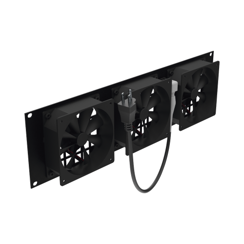 LINKEDPRO BY EPCOM LP-VENT-03X3U Kit de 3 Ventilador 110 Vca (12 x 12 cm) con Clavija 5-15P. Para instalación en Postes Rack