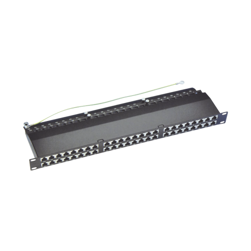 LINKEDPRO BY EPCOM LPPPCS6A48P Panel de parcheo de impacto (110) blindado de 48 puertos Cat6A