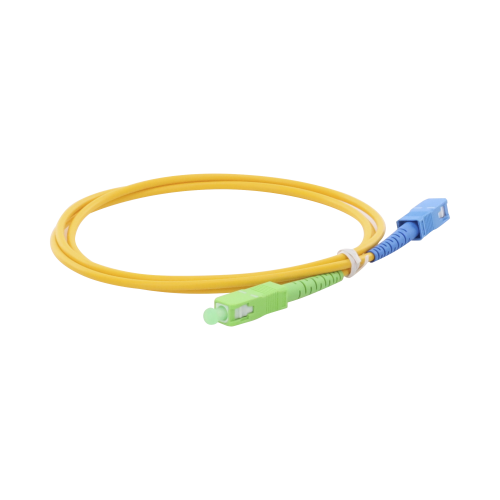 LINKEDPRO BY EPCOM LPSM3SCASCUS1 Jumper de Fibra Óptica Monomodo SC/APC-SC/UPC Simplex de 1 metro, 3mm