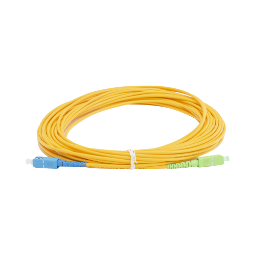 LINKEDPRO BY EPCOM LPSM3SCUSCAS15 Jumper de Fibra Óptica Monomodo SC/UPC – SC/APC Simplex, color amarillo, 15 metros