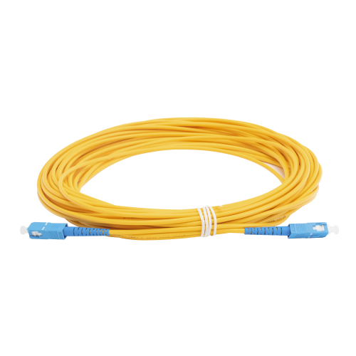 LINKEDPRO BY EPCOM LPSM3SCUSCUS15 Jumper de Fibra Óptica Monomodo SC/UPC – SC/UPC Simplex, color amarillo, 15 metros