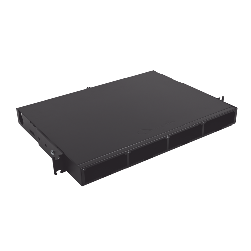 SIEMON LVE-1U-MS-C01A Distribuidor de Fibra Óptica de Alta Densidad LigthVerse *Core* Para Rack de 19in, Acepta 4 Placas Plug and Play, Hasta 96 Fibras, 1 UR