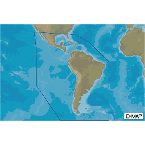 C-MAP M-SA-Y038-MS M-SA-Y038-MS MAX-N+ mapas del caribe, centro y Sudamérica. Compatible únicamente con series GO, NSO y NSS.