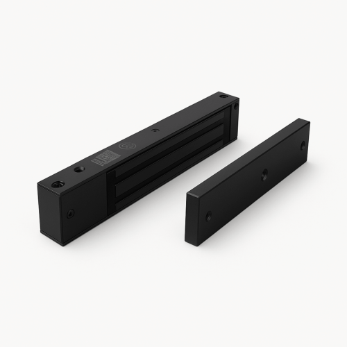 ACCESSPRO MAG600NLEDB Chapa magnética 600 lbs con LED Ultra-brillante Color negro, Libre de Magnetismo Residual, Sensor de estado de la placa/ Color Negro