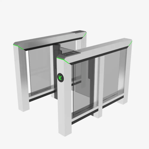 ZKTECO MARSS1000 Puerta de Velocidad de un Solo Carril Mars-S1000 Series, Sensor Infrarrojo 8 pares (opción hasta 12), Controlador PGIC, Acero Inoxidable SUS304, Panel de Lectura Conmutable, Anti-Seguimiento, Monitoreo Unidireccional, Integración c