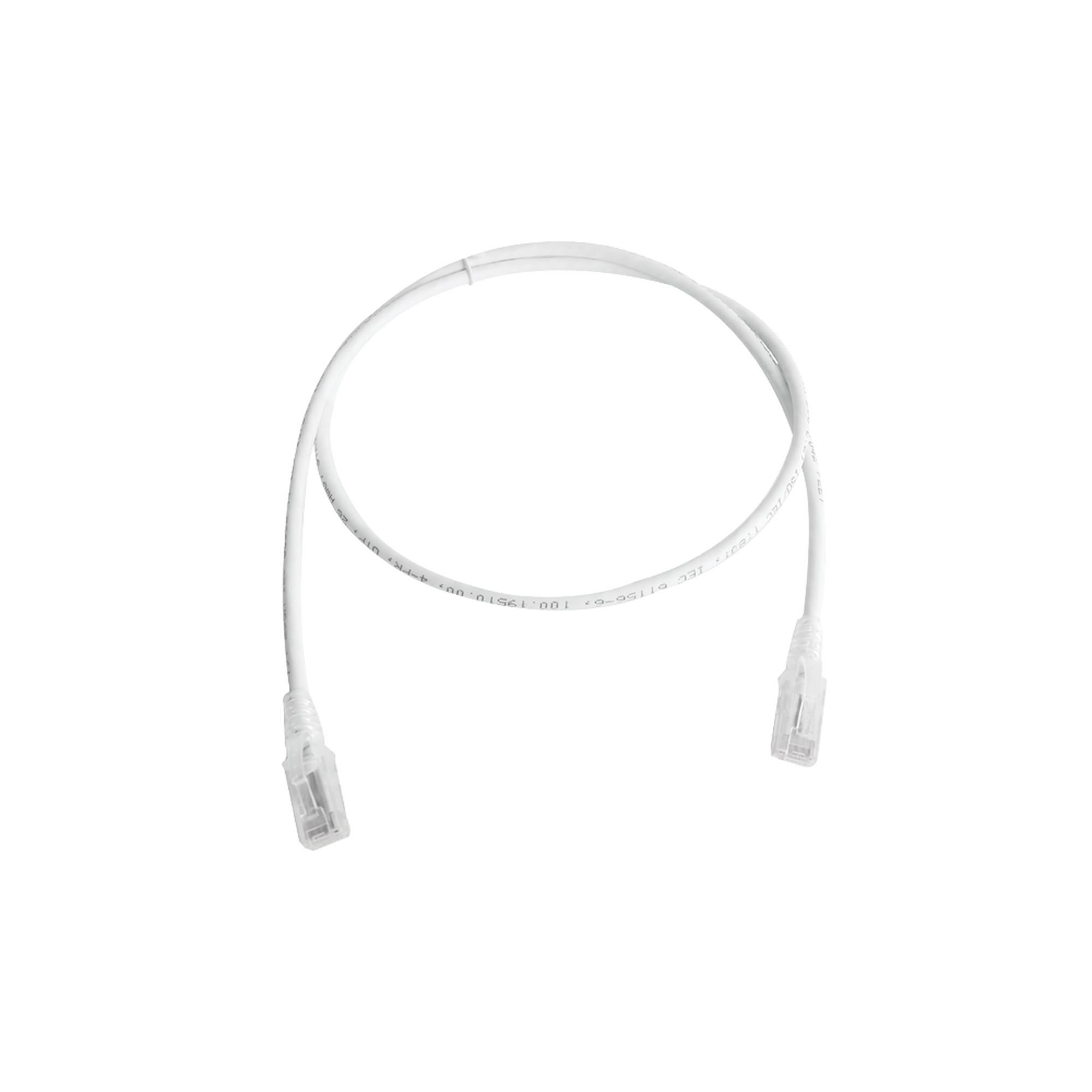 SIEMON MC5-05-02B Patch Cord MC5 Modular Cat5e UTP, CM/LS0H, 5ft, Color Blanco, Versión Bulk (Sin Empaque Individual)