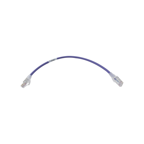 SIEMON MC6-01-08 Patch Cord MC6 Modular Cat6 UTP, CM/LS0H, 1ft, Color Violeta