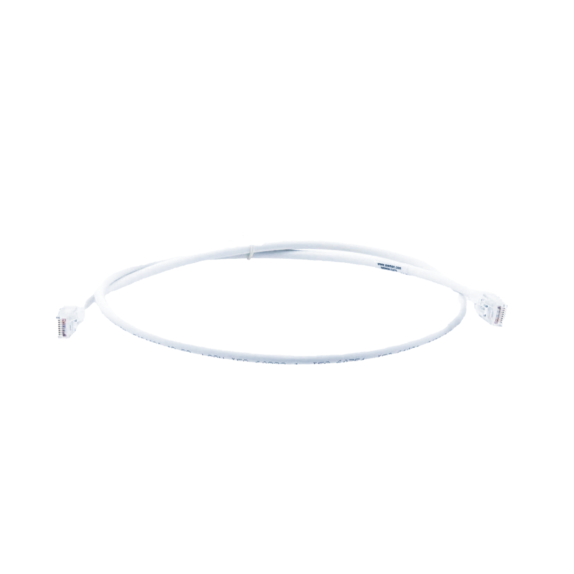 SIEMON MC6-03-02B Patch Cord MC6 Modular Cat6 UTP, CM/LS0H, 3ft, Color Blanco, Versión Bulk (Sin Empaque Individual)