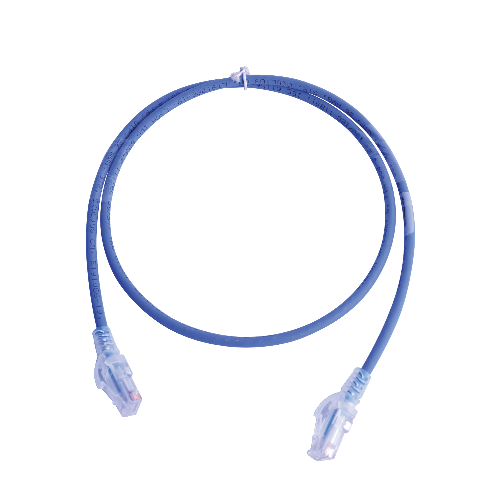 SIEMON MC6-03-06B Patch Cord MC6 Modular Cat6 UTP, CM/LS0H, 3ft, Color Azul, Versión Bulk (Sin Empaque Individual)