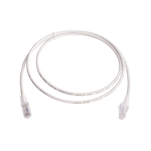 SIEMON MC6-05-02B Patch Cord MC6 Modular Cat6 UTP, CM/LS0H, 5ft, Color Blanco, Versión Bulk (Sin Empaque Individual)