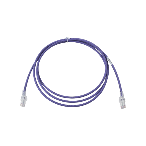 SIEMON MC6-07-08B Patch Cord MC6 Modular Cat6 UTP, CM/LS0H, 7ft, Color Violeta, Versión Bulk (Sin Empaque Individual)