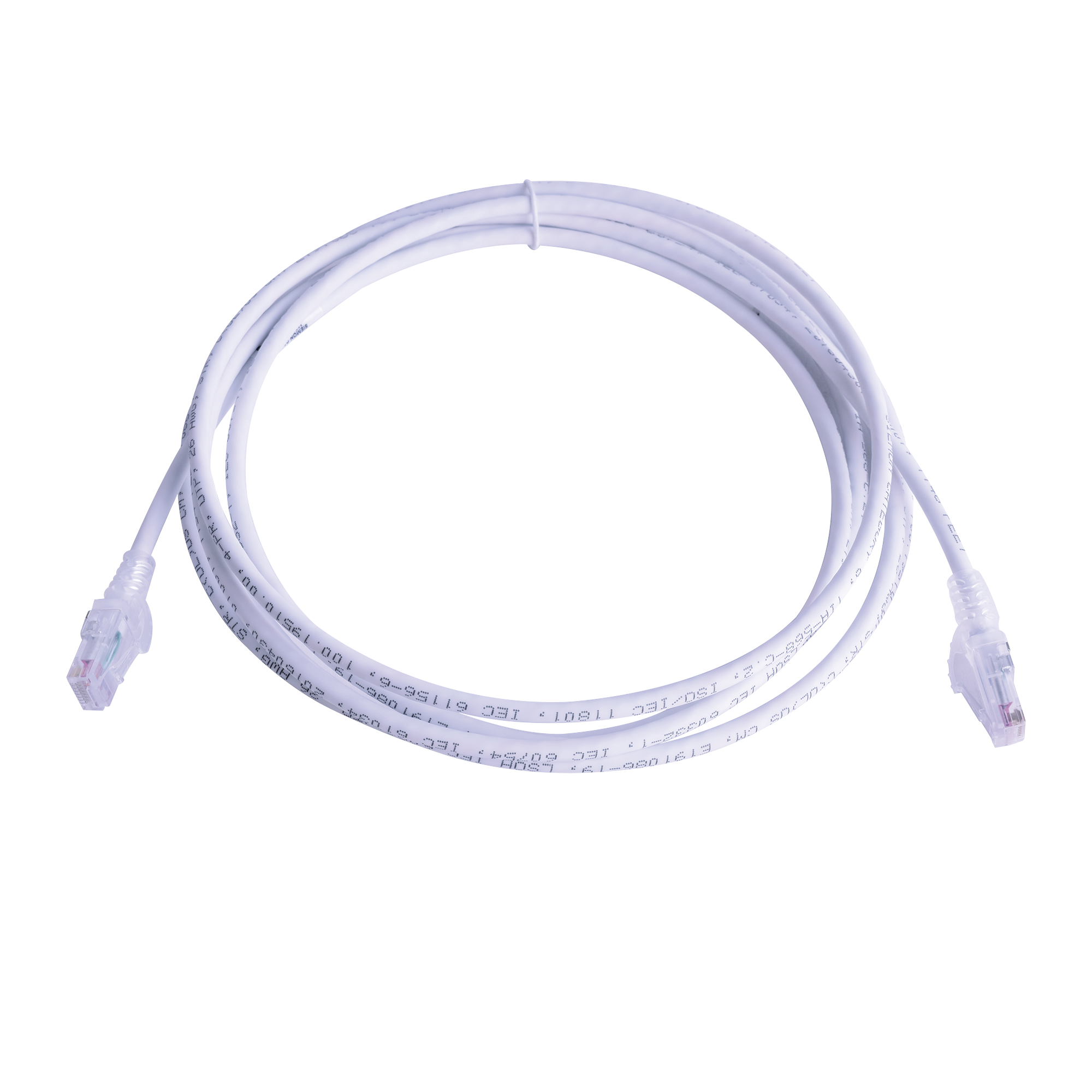 SIEMON MC6-10-02B Patch Cord MC6 Modular Cat6 UTP, CM/LS0H, 10ft, Color Blanco, Versión Bulk (Sin Empaque Individual)
