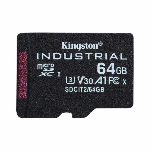 MEMORIA FLASH KINGSTON INDUSTRIAL, 64GB MICROSDXC UHS-I CLASE 10, SDCIT2 64GBSP