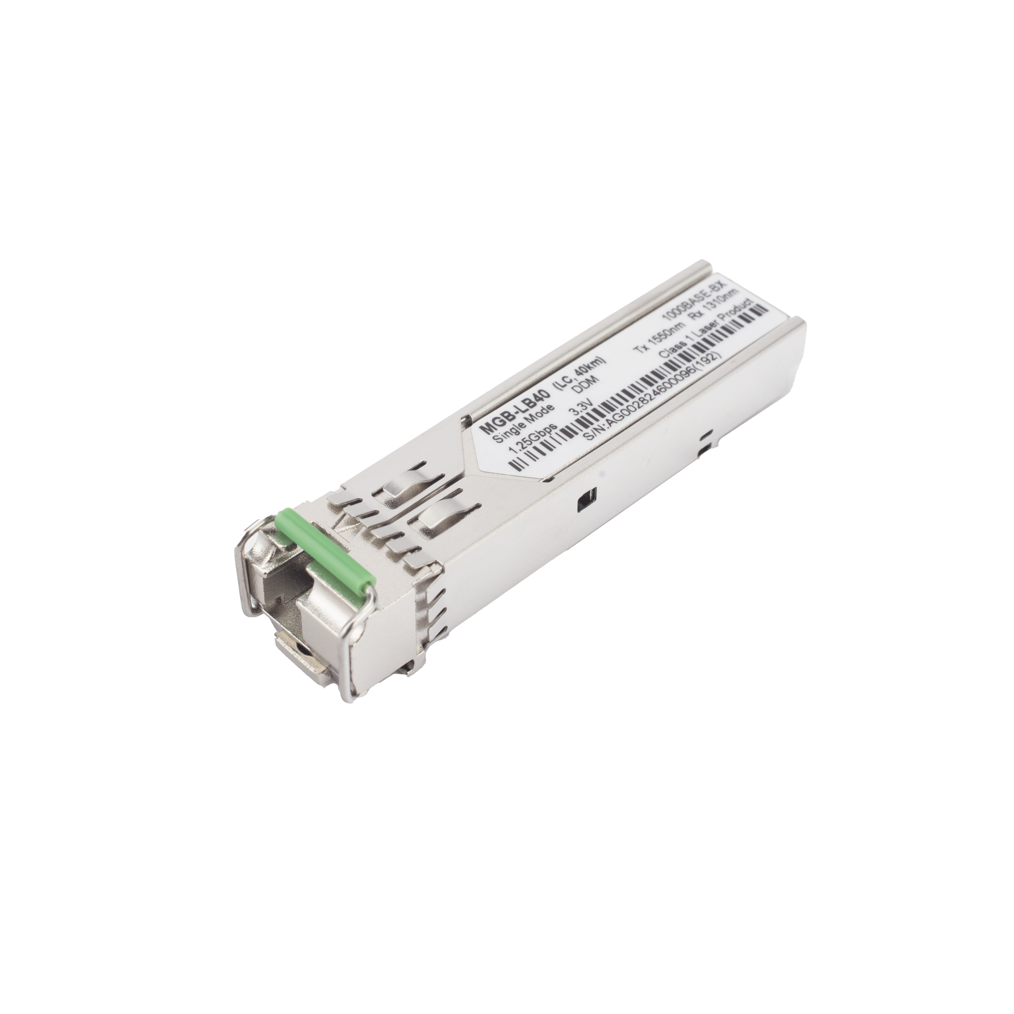 PLANET MGB-LB40 Transceptor mini-Gbic SFP 1G LC TX:1550nm RX:1310 para fibra Mono Modo 40 Km WDM, Requiere MGB-LA40