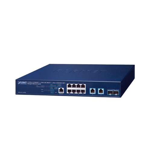 PLANET MGS-6311-10T2X Switch Administrable Capa 3, 8 Puertos de 2.5G BASE-T, 2 Puertos de 10 G BASE-T, 2 Puertos SFP de 10 G