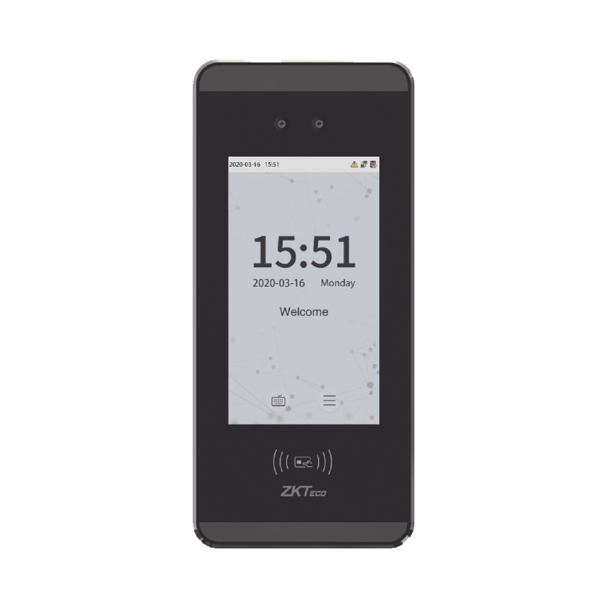 ZKTECO MINI-AC-PLUS Terminal de reconocimiento Facial para 3,000 usuarios, Lector de tarjetas EM, Compatible con ZKBioCVAccess y ZKBioCVsecurity