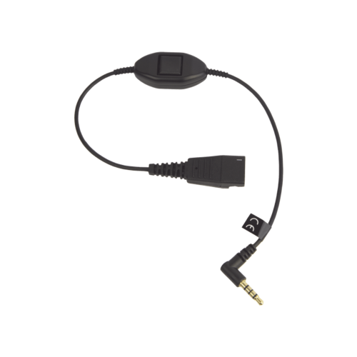 JABRA MOBILE-QD-35MM-S Jabra Cord QD a conector de 3.5 mm con Push-to-Talk para teléfonos celulares smartphones (8800-00-103)