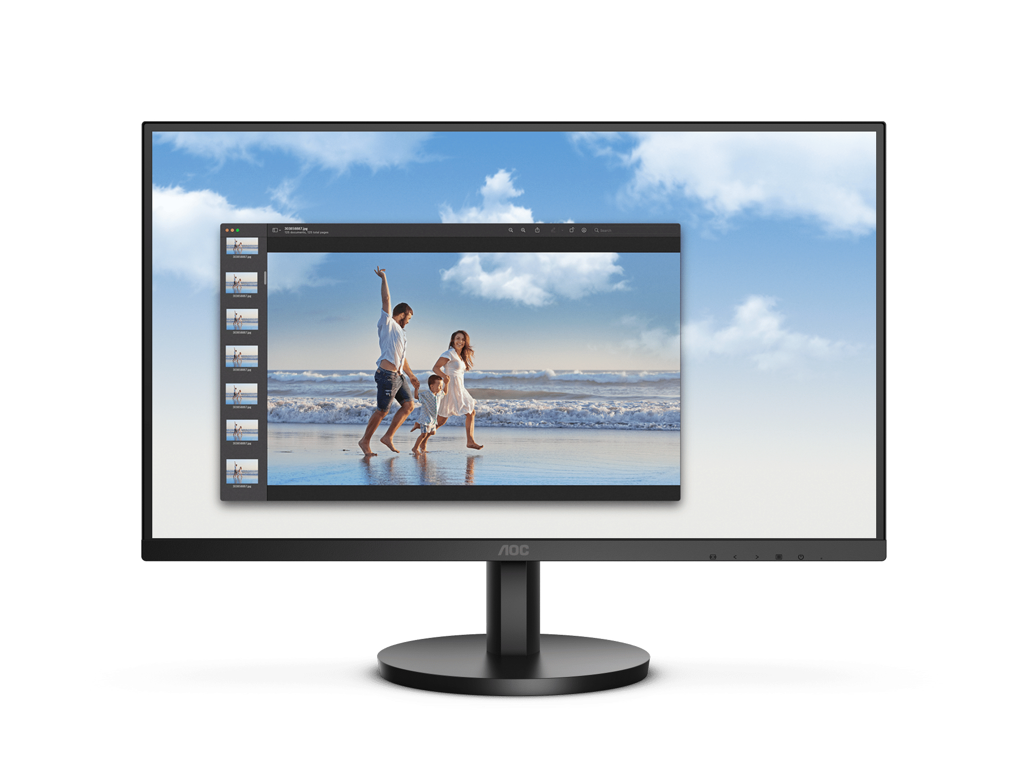 MONITOR AOC 22B3HM 250CD/M2 1920 X 1080 PIXELES 4MS NEGRO –