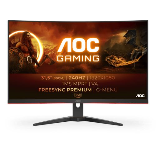 Monitor AOC Modelo C32G2ZE Brillo 300cd/M2 (Typical) Tiempo De Respuesta 0.5ms (MPRT) –