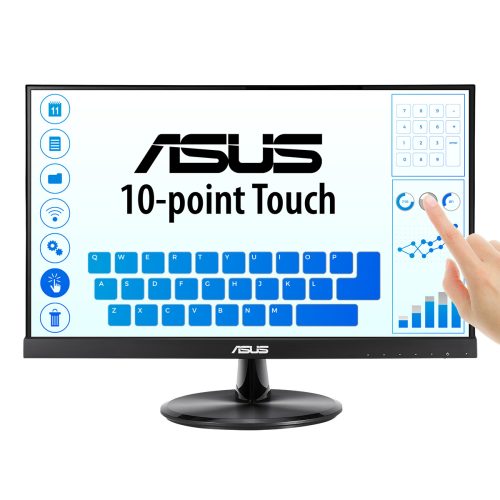 Monitor ASUS VT229H – Táctil, 22 (21.5 Visibles) FHD (1920×1080), Con 10 Puntos, IPS, Ángulo De Visión De 178°, Flicker Free, Low Blue Light, Sin Marco