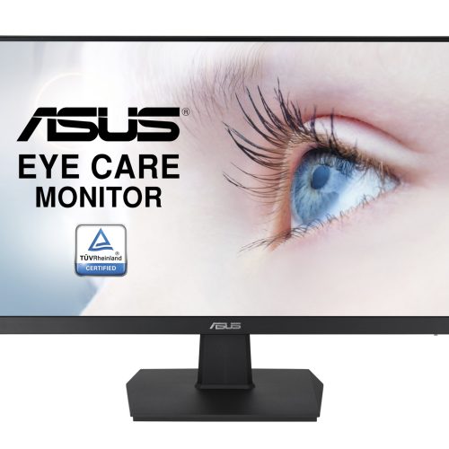 Monitor ASUS Eye Care VA24EHE – 23.8, Full HD, IPS, Sin Marco, 75Hz, Adaptive-Sync / FreeSync, Low Blue Light, Flicker Free, Luz Azul Baja, Sin Parpadeo