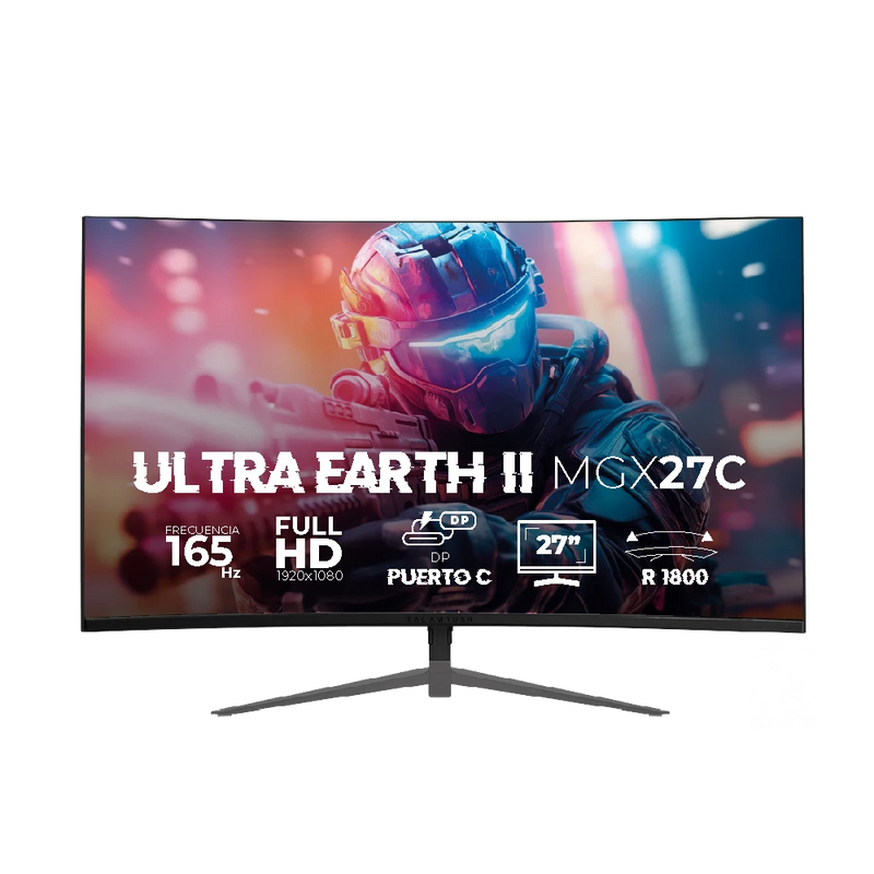 Monitor Gaming 27 Pulgadas Curvo 165hz Ultra Earth II MGX27C Balam Rush –