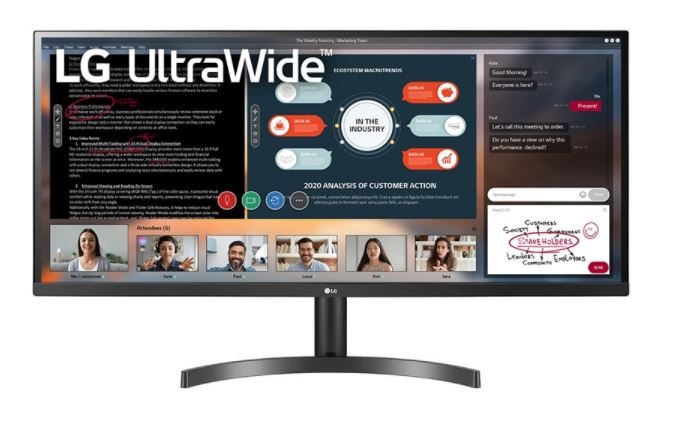 Monitor LG 34WP500-B.AWM – 34 Pulgadas, 250 Cd / M², 2560 X 1080 Pixeles, 5 Ms