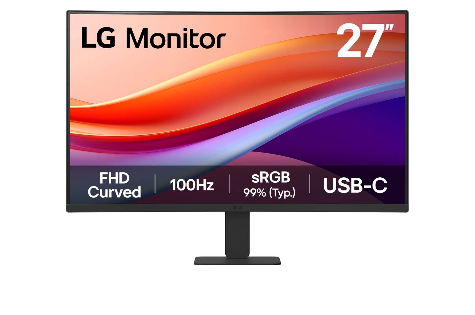 MONLGE3190 MON LG 27 (27U421A-B) FHD CUR USB-C –