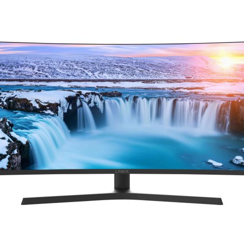 Monitor Curvo LANIX LX340 – 34 Pulgadas, 3440 X 1440 Pixeles, 5 Ms, Negro, Tasa De Refresco De 165 Hz, 2 Display Port, 1 HDMI, Bocinas Integradas