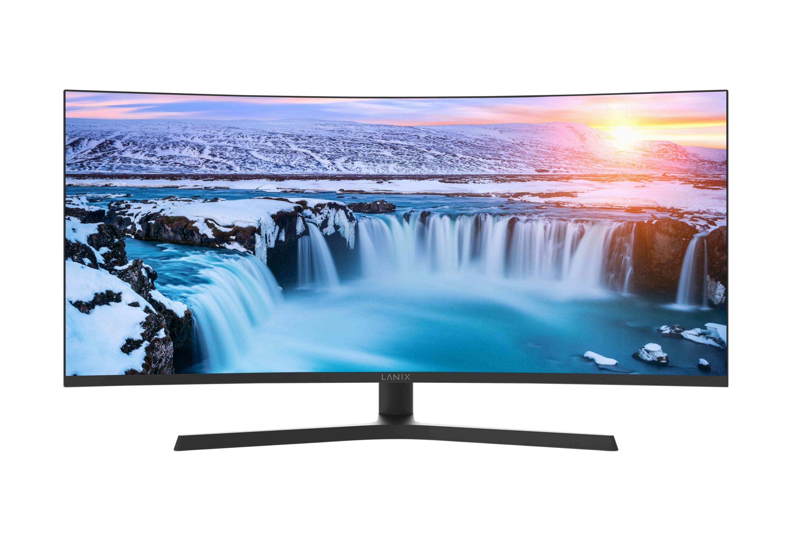 Monitor Curvo LANIX LX340 – 34 Pulgadas, 3440 X 1440 Pixeles, 5 Ms, Negro, Tasa De Refresco De 165 Hz, 2 Display Port, 1 HDMI, Bocinas Integradas