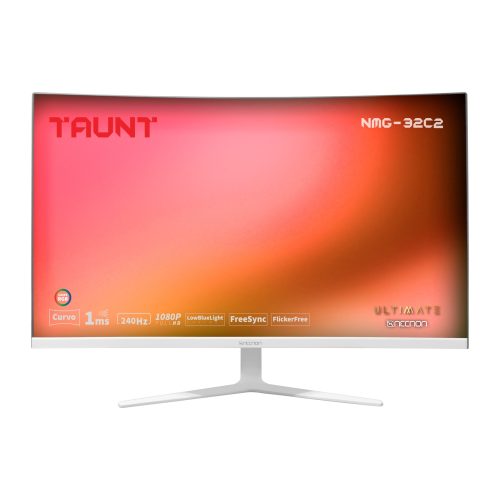 MONITOR GAMING LED CURVO 31.5 NMG-32C2 VA 240HZ 1MS LOW BLUELIGHT FLICKERFREE FREESYNC RGB VESA 16:9 FHD 1920*1080 HDMI DP BLANCO –