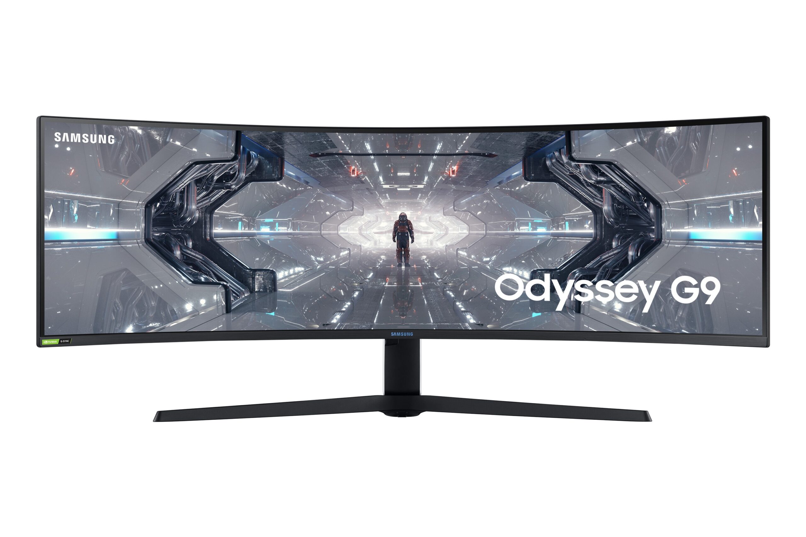 Monitor Gaming SAMSUNG LC49G95TSSLXZX – 49 Pulgadas, 5120 X 1440 Pixeles, Curva Revolucionaria 1000R; Tecnología RapidCurve De 240 Hz; Diseño Infinity Core