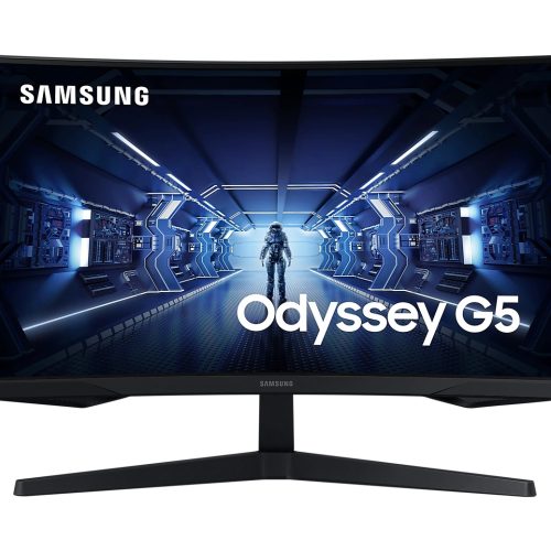 Monitor Curvo SAMSUNG LC27G55TQBLXZX – 27 Pulgadas, 250 Cd / M², 2560 X 1440 Pixeles, 1 Ms, Negro