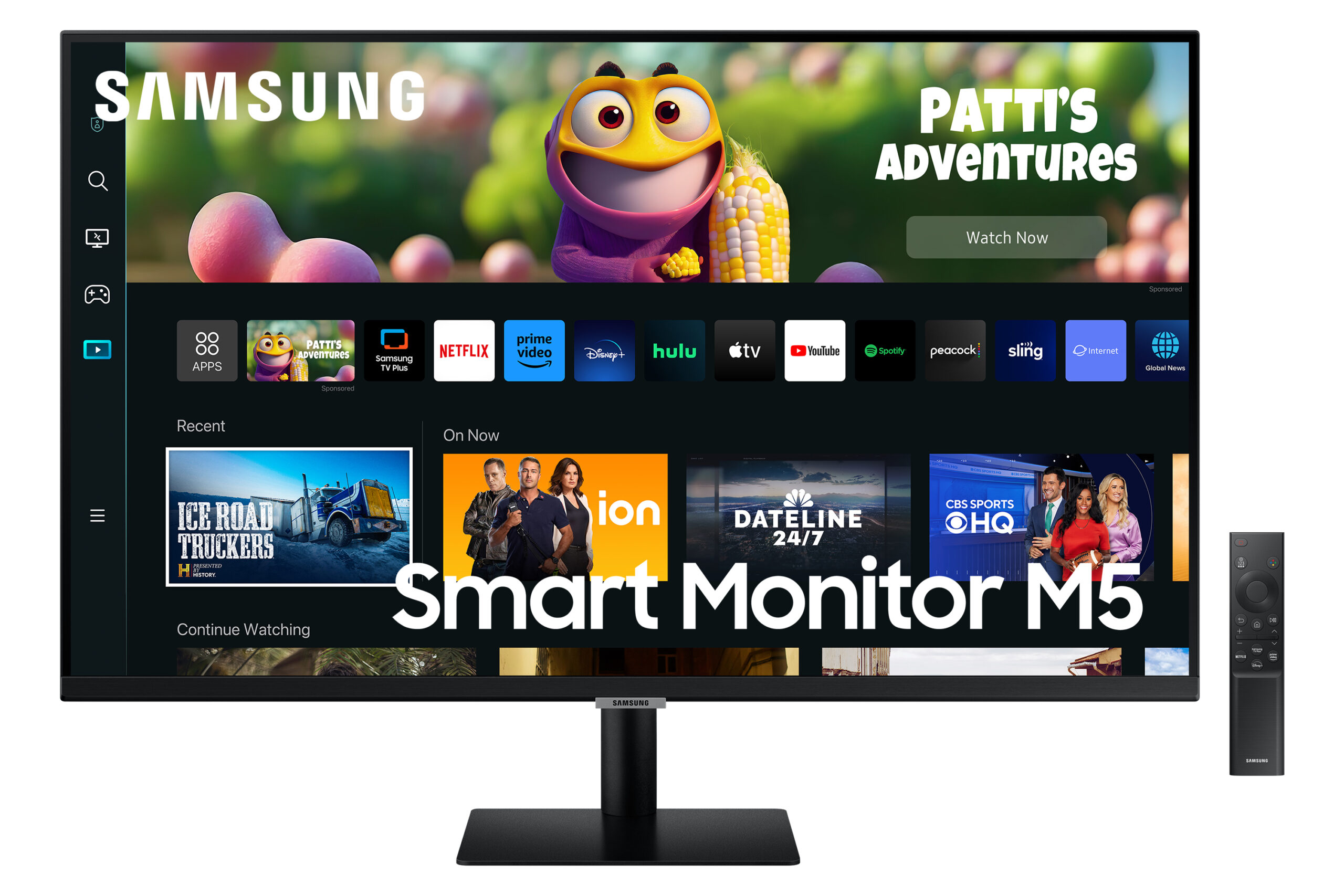 Monitor SMART TV M5 27 Pulgadas – Plano, FULL HD, LS27CM500ELXZX