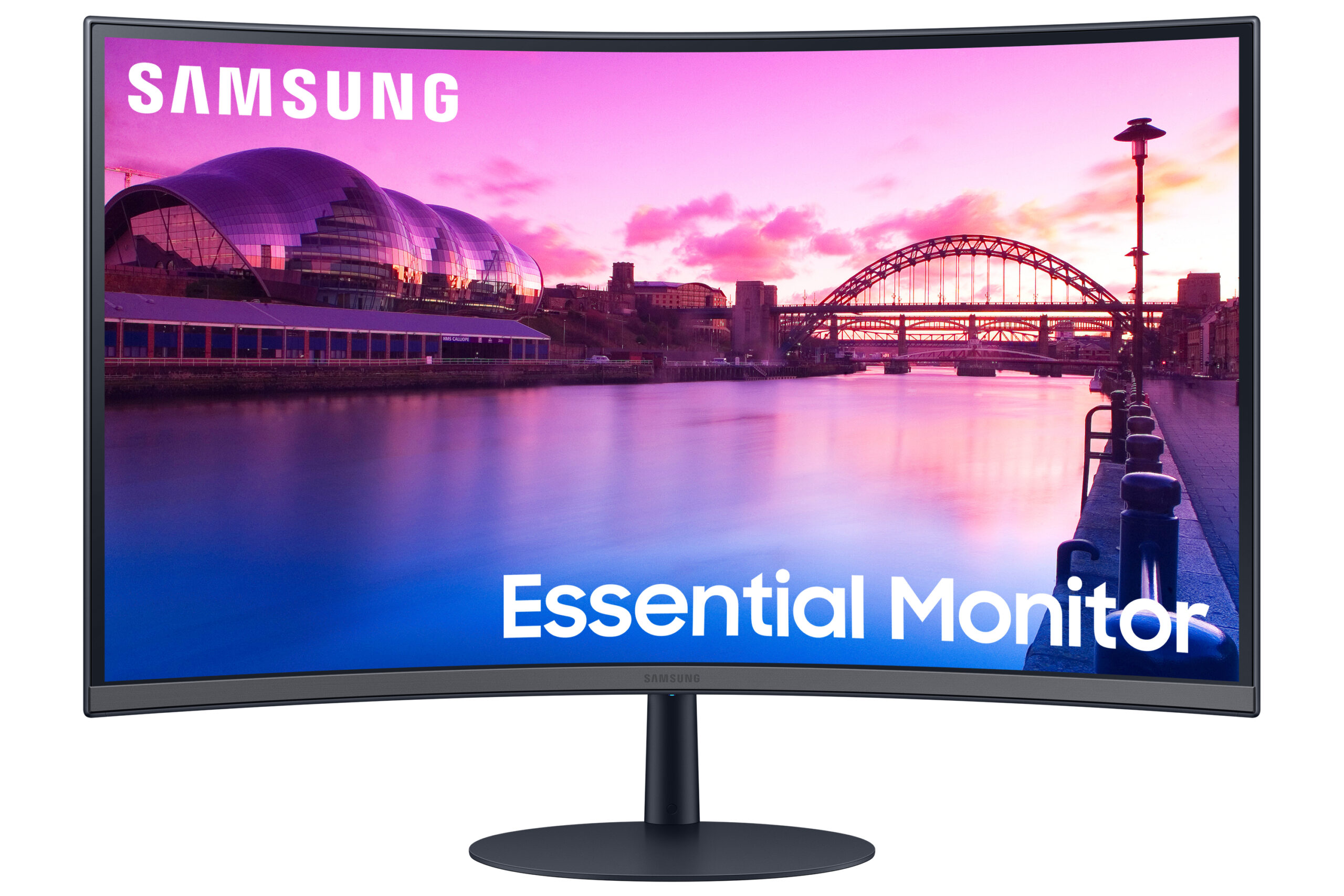 MONITOR SAMSUNG CURVO 32 Pulgadas – Con Diseño Sin Bisel, Curvatura 1000R LS32C390EALXZX