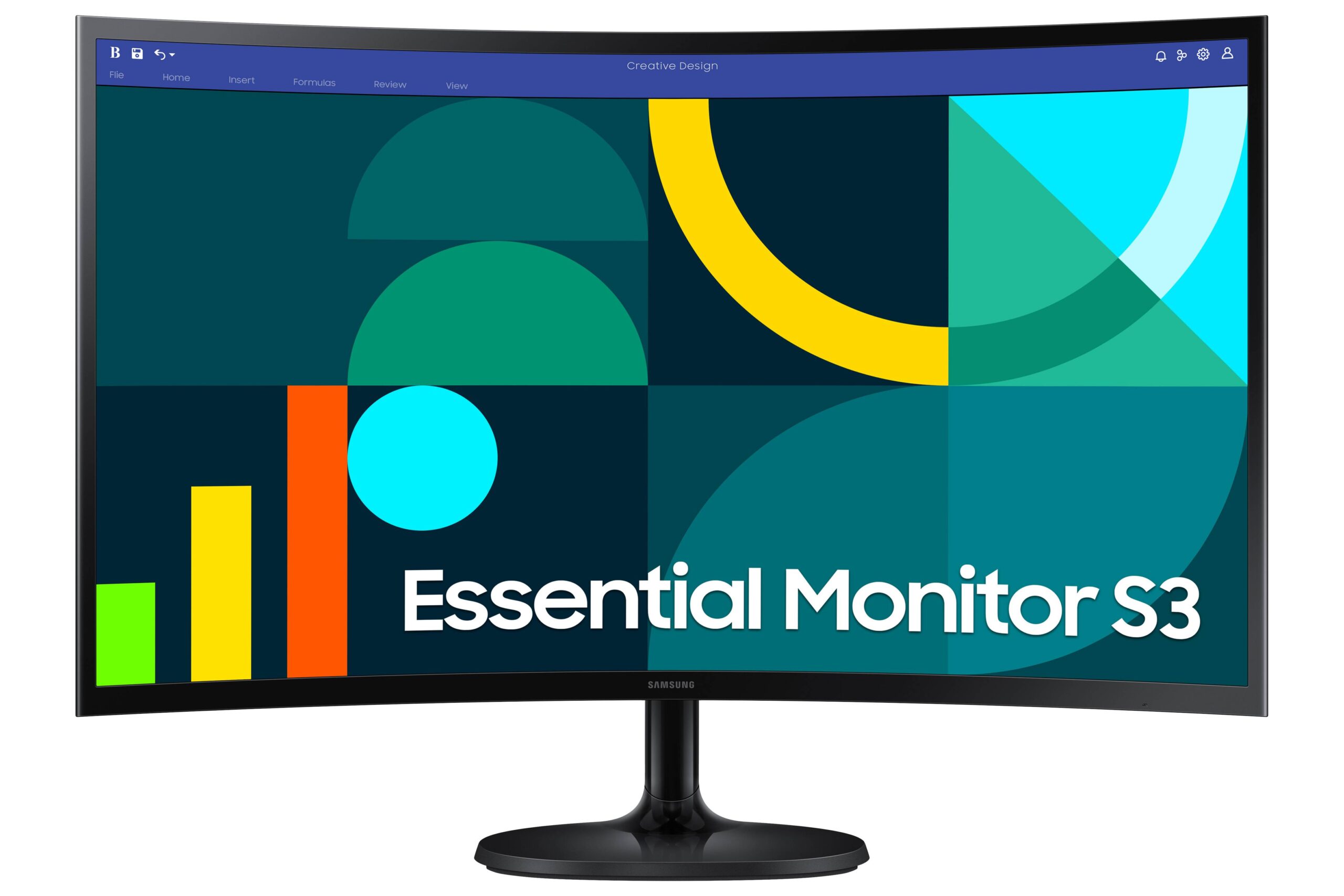 Monitor Samsung 27 Pulgadas Essential – FHD, Curvatura 1800R, 75Hz, 4ms, Color Negro, LS27D360GALXZX