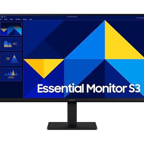 MONITOR SAMSUNG 27 PULGADAS – ESSENTIAL S3, S30GD, IPS, FHD, PLANO, 100Hz, 5ms, LS27D300GALXZX