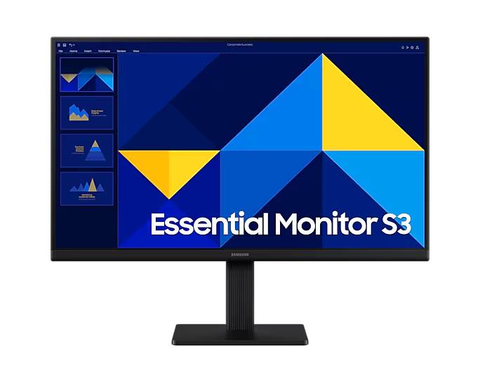 MONITOR SAMSUNG 22 PULGADAS – Essential S3, S30GD, IPS, FHD, PLANO, 100Hz, 5ms, LS22D300GALXZX