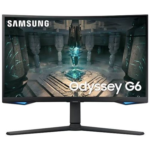 Monitor Samsung 27 Pulgadas – Odyssey G6, QHD, 2560 X 1440, Gamer, Curvatura 1000R, SMART, 240Hz, 1ms, LS27BG650ELXZX