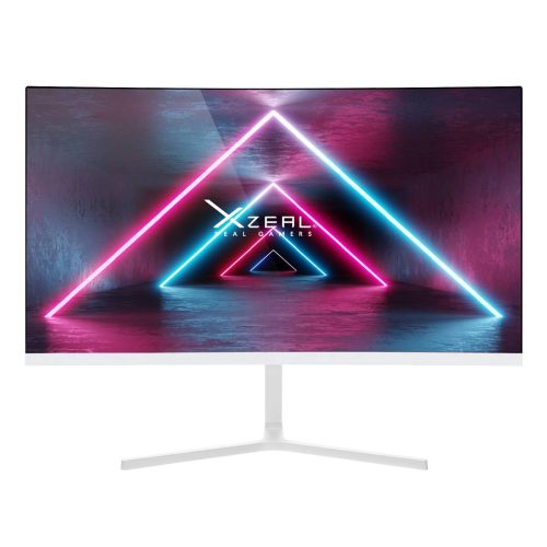 Monitor Xzeal 23.8 Pulgadas Xzeal XSPMG07W XST-570-1 Panel Curvo VA FHD 100Hz 5ms 1xVGA + 1xHDMI + Vesa 100x100mm Blanco –