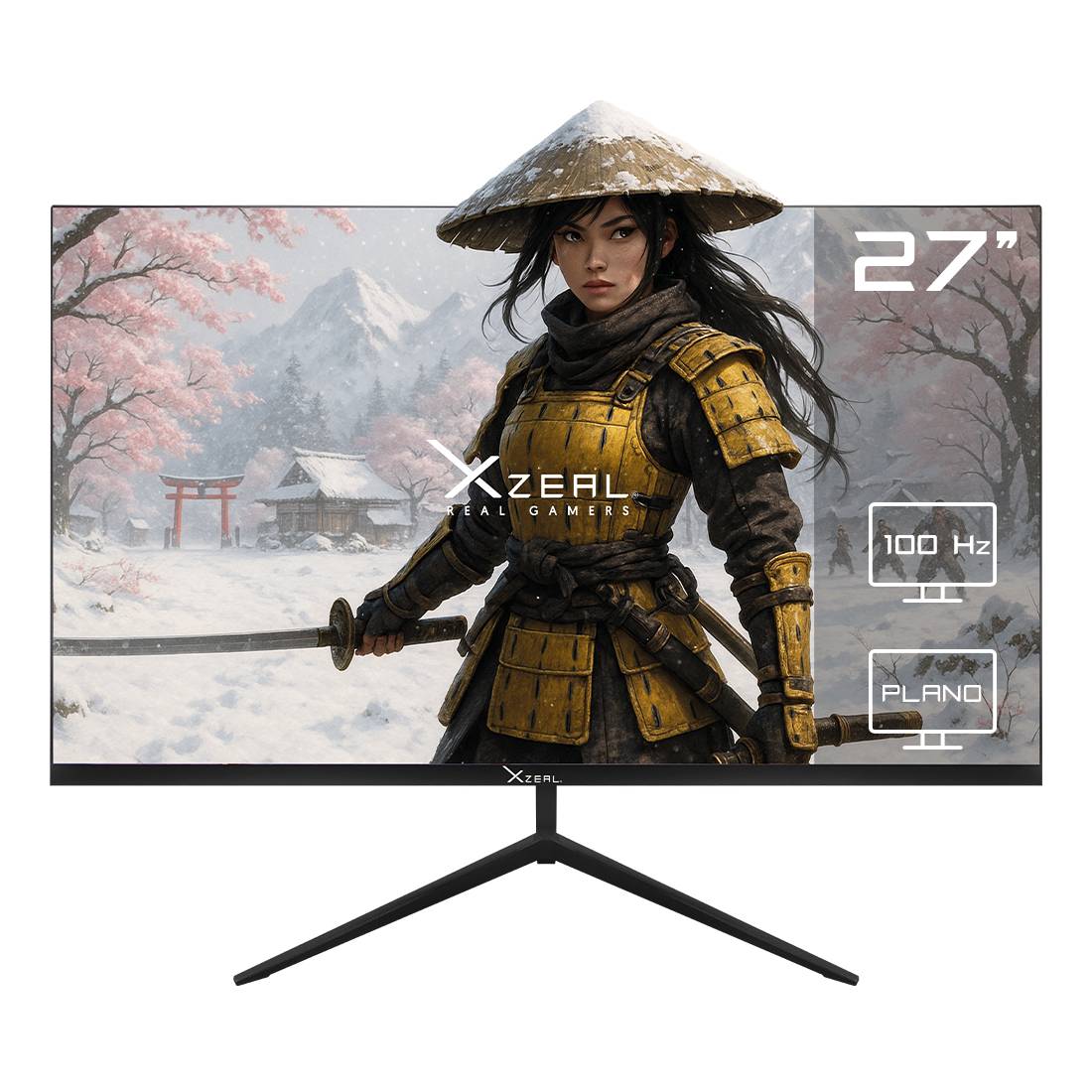 Monitor Xzeal 27 Xzeal XST590-1 Panel Plano VA FHD 100Hz 5ms 1xVGA + 1xHDMI + Vesa 100x100mm Negro –