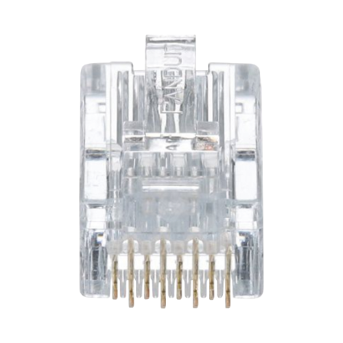 PANDUIT MP588-L Plug RJ45 Cat5e, Para Cable UTP de Calibres 24-26 AWG, Chapado en Oro de 50 micras, Paquete de 50 piezas