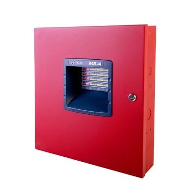 FIRE-LITE MS-4 Panel De Alarma Contra Incendios – Convencional De 4 Zonas